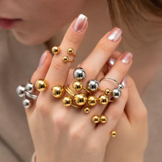 Fashion High Feeling Zirconia Ring Ins Wind Netroots Same Finger Ring Niche Design Vegetarian Ring Titanium Steel Ring 